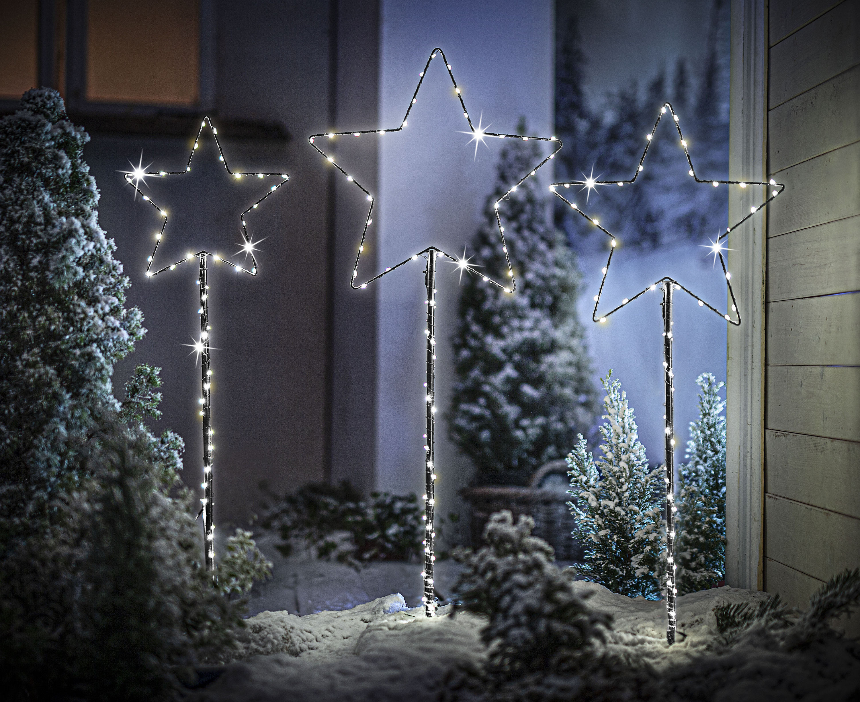 LED-Gartenstecker "Stern" Weihnachten Xmas Leuchte Licht